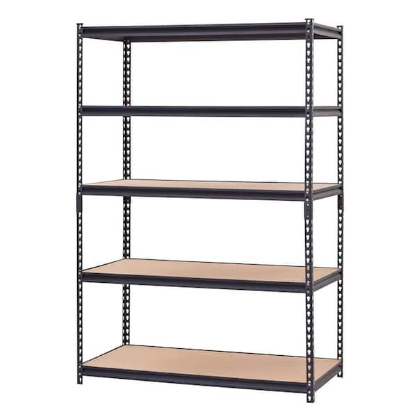48X72X24 STEEL RIVET 5 TIER BLK (UR245WGB) 48X72X24 STEEL RIVET 5 TIER BLK (UR245WGB)